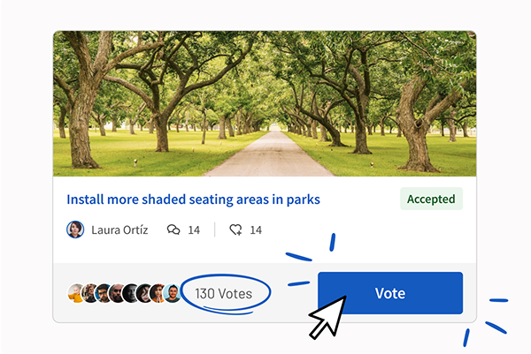 Vote and select proposals
